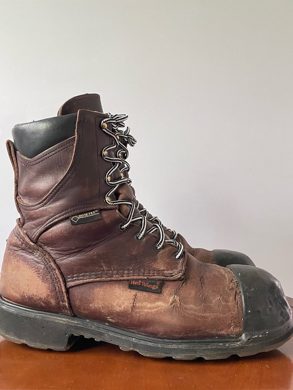 Red Wing Brown Leather Work Boots | US 12